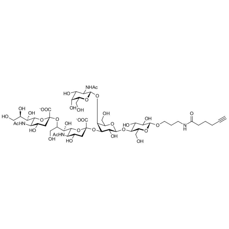 GT1c Ganglioside oligosaccharide grafted on gel for affinity