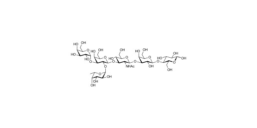 Blood group B antigen hexaose type 1 grafted on polyacrylamide (PAA ...