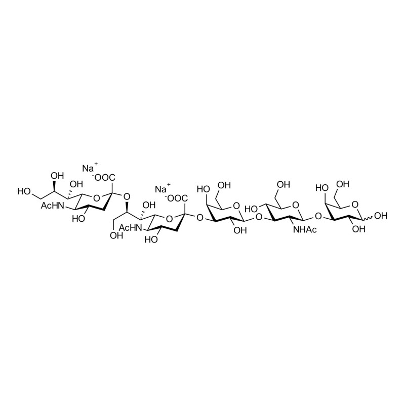 Disialylated pentaose type 1 grafted on polyacrylamide (PAA) with ...