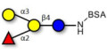 Blood group B antigen tetraose type 6 grafted on BSA