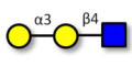 Xeno antigen type 2 / Galili antigen triose / Blood group B antigen triose type 2 linear (>90% NMR) - Galα -3 epitope ; Linear B-2 trisaccharide