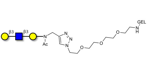 Core type 1 triose grafted on gel for affinity chromatography (Linker-GEL A)