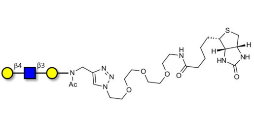 Core type 2 triose linked to biotin (Linker-BT A)