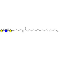 Core type 2 triose with terminal azide (Linker-N3 A)