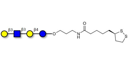 Lacto-N-tetraose (LNT) with cyclic di-thiol (Linker-LIPO A) - LNT