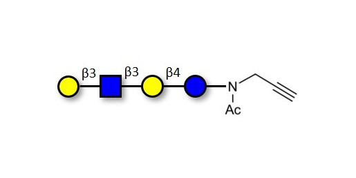 Lacto-N-tetraose (LNT) with terminal alkyne (Linker-CΞCH A) - GLY010-NPR;LNT