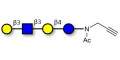 Lacto-N-tetraose (LNT) with terminal alkyne (Linker-CΞCH A) - GLY010-NPR;LNT