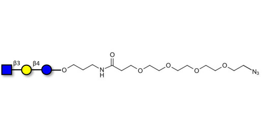 Lacto-N-Triose (LNT2) with terminal azide (Linker-N3 A) - LNT2; LNTII