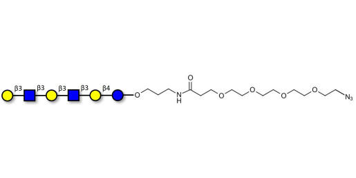 Para-Lacto-N-hexaose 2 (Para-LNH2) with terminal azide (Linker-N3 A)