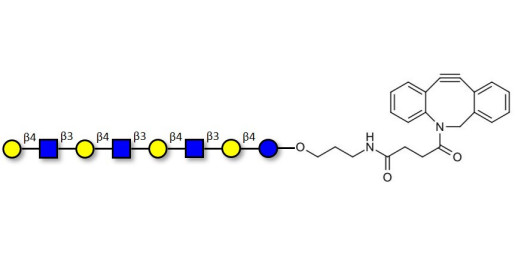Lacto-N-neooctaose (LNnO) with DBCO (Linker-DBCO A)
