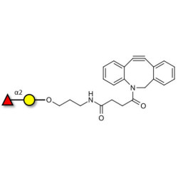Blood group H antigen disaccharide with DBCO (Linker-DBCO A)