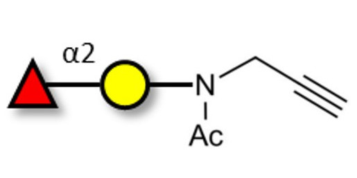 Blood group H antigen disaccharide with terminal alkyne (Linker-CΞCH A)