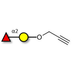 Blood group H antigen disaccharide with terminal alkyne (Linker-CΞCH B)
