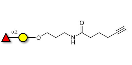 Blood group H antigen disaccharide with terminal alkyne (Linker-CΞCH C)