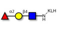 Blood group H antigen triose type 2 grafted on KLH