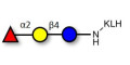 Blood group H antigen triose type 6 / 2’-Fucosyllactose (2'-FL) grafted on KLH