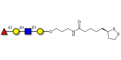 Blood group H antigen tetraose type 2 with cyclic di-thiol (Linker-LIPO A)