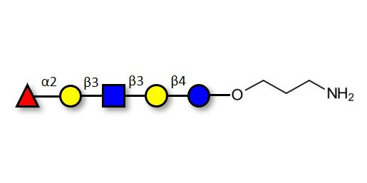 Lacto-N-fucopentaose I (LNFP I) / Blood group H antigen pentaose type 1 with free terminal amine (Linker-NH2 A)