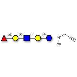Lacto-N-fucopentaose I (LNFP I) / Blood group H antigen pentaose type 1 with terminal alkyne (Linker-CΞCH A)