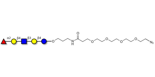Blood group H antigen pentaose type 2 / Lacto-N-neofucopentaose I (LnNFP I) with terminal azide (Linker-N3 A)