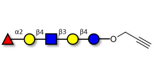 Blood group H antigen pentaose type 2 / Lacto-N-neofucopentaose I (LnNFP I) with terminal alkyne (Linker-CΞCH B)