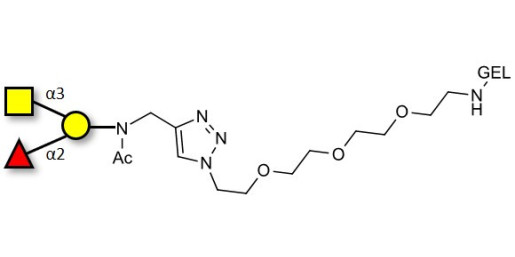 Blood group A antigen triose grafted on gel for affinity chromatography (Linker-GEL A)