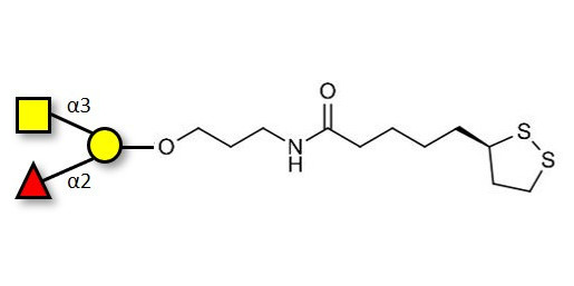 Blood group A antigen triose with cyclic di-thiol (Linker-LIPO A)