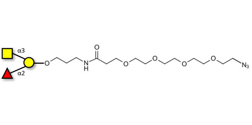 Blood group A antigen triose with terminal azide (Linker-N3 A)