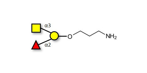 Blood group A antigen triose with free terminal amine (Linker-NH2 A) - GLY034-OAP