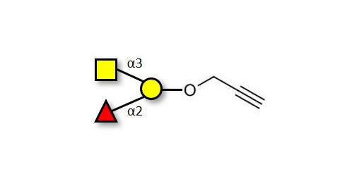 Blood group A antigen triose with terminal alkyne (Linker-CΞCH B)