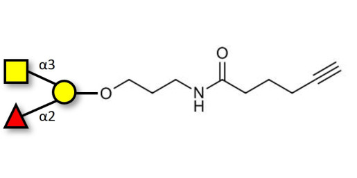 Blood group A antigen triose with terminal alkyne (Linker-CΞCH C)