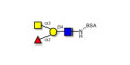 Blood group A antigen tetraose type 2 grafted on BSA