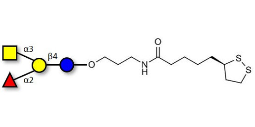 Blood group A antigen tetraose type 6 with cyclic di-thiol (Linker-LIPO A)
