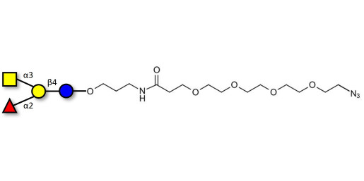 Blood group A antigen tetraose type 6 with terminal azide (Linker-N3 A)