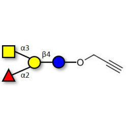 Blood group A antigen tetraose type 6 with terminal alkyne (Linker-CΞCH B)