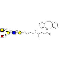 Blood group A antigen pentaose type 1 with DBCO (Linker-DBCO A)