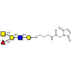 Blood group A antigen pentaose type 1 linked to maleimide (Linker-MAL A)