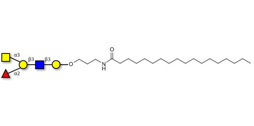 Blood group A antigen pentaose type 1 with stearic chain (Linker-STEA A)