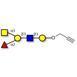 Blood group A antigen pentaose type 1 with terminal alkyne (Linker-CΞCH B)
