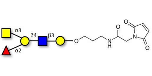 Blood group A antigen pentaose type 2 linked to maleimide (Linker-MAL A)