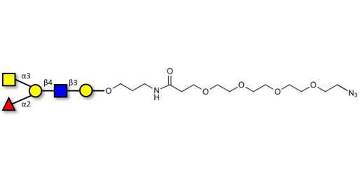 Blood group A antigen pentaose type 2 with terminal azide (Linker-N3 A)