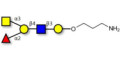 Blood group A antigen pentaose type 2 with free terminal amine (Linker-NH2 A)