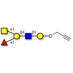Blood group A antigen pentaose type 2 with terminal alkyne (Linker-CΞCH B)