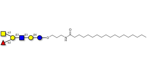 Blood group A antigen hexaose type 1 with stearic chain (Linker-STEA A)