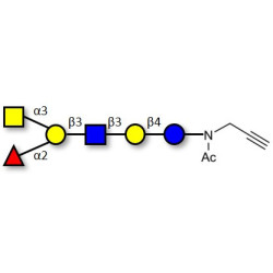 Blood group A antigen hexaose type 1 with terminal alkyne (Linker-CΞCH A)