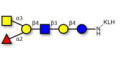 Blood group A antigen hexaose type 2 grafted on KLH