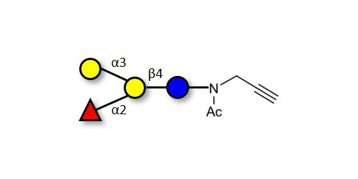 Blood group B antigen tetraose type 6 with terminal alkyne (Linker-CΞCH A) - GLY038-3-NPR