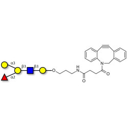 Blood group B antigen pentaose type 1 with DBCO (Linker-DBCO A)