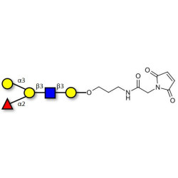 Blood group B antigen pentaose type 1 linked to maleimide (Linker-MAL A)