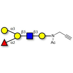 Blood group B antigen pentaose type 1 with terminal alkyne (Linker-CΞCH A)